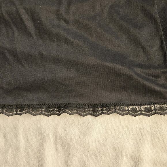 Mel-Lin Vtg Lace Trim Camisole Women Large (40 inches chest) Black Goth Grunge - Picture 3 of 8